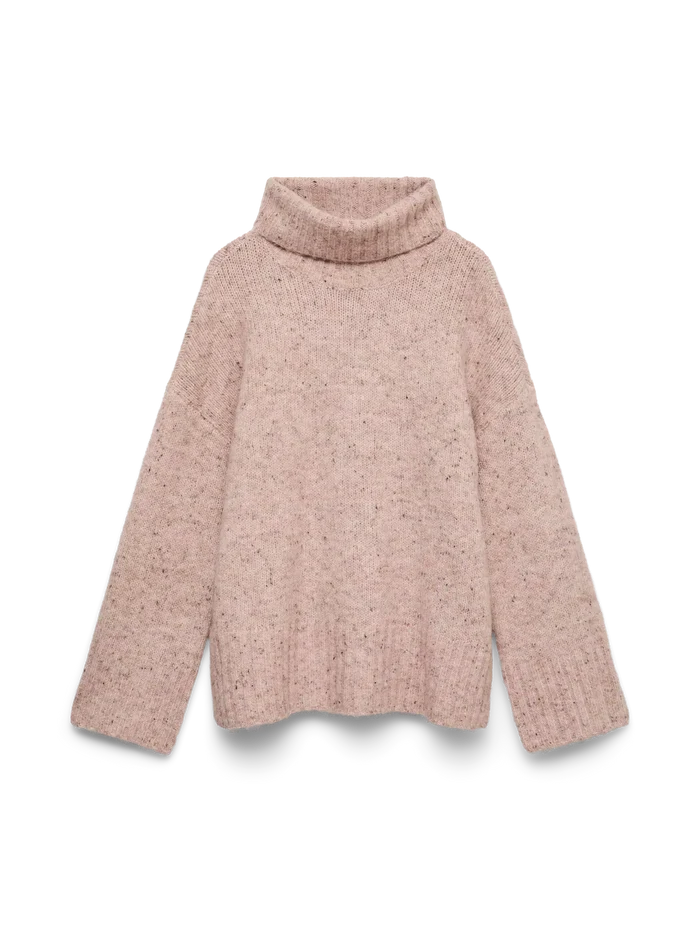 10331348 VMingrid LS Roll Neck Pullover