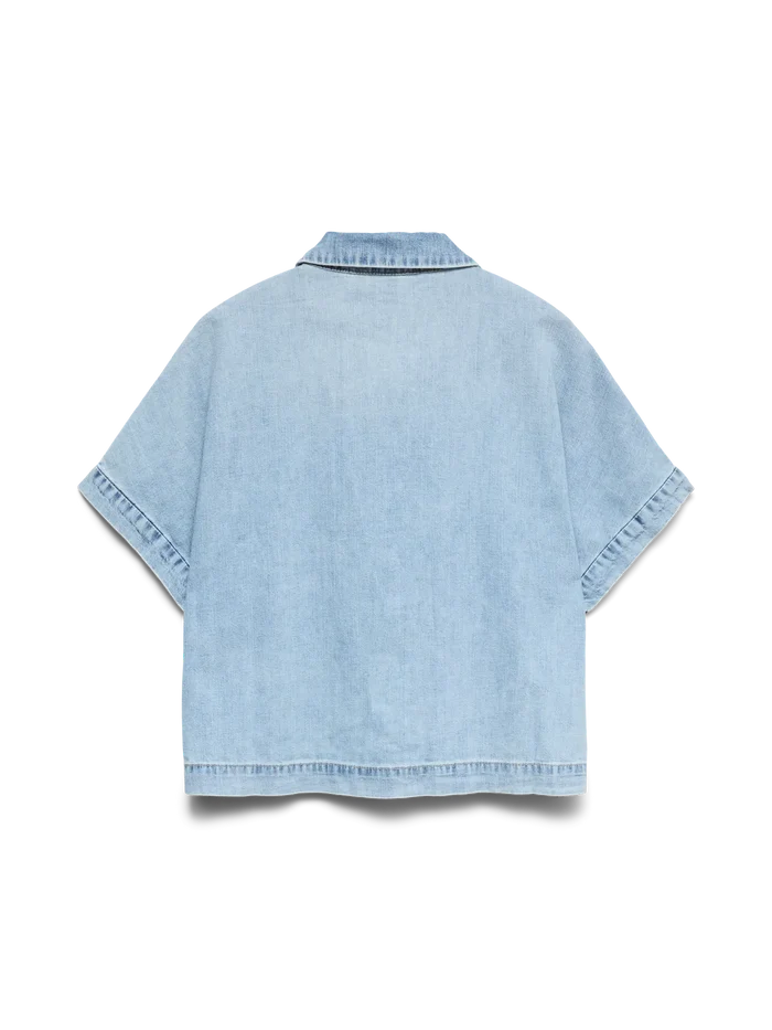 10344715 VMingeborg SS Denim Shirt