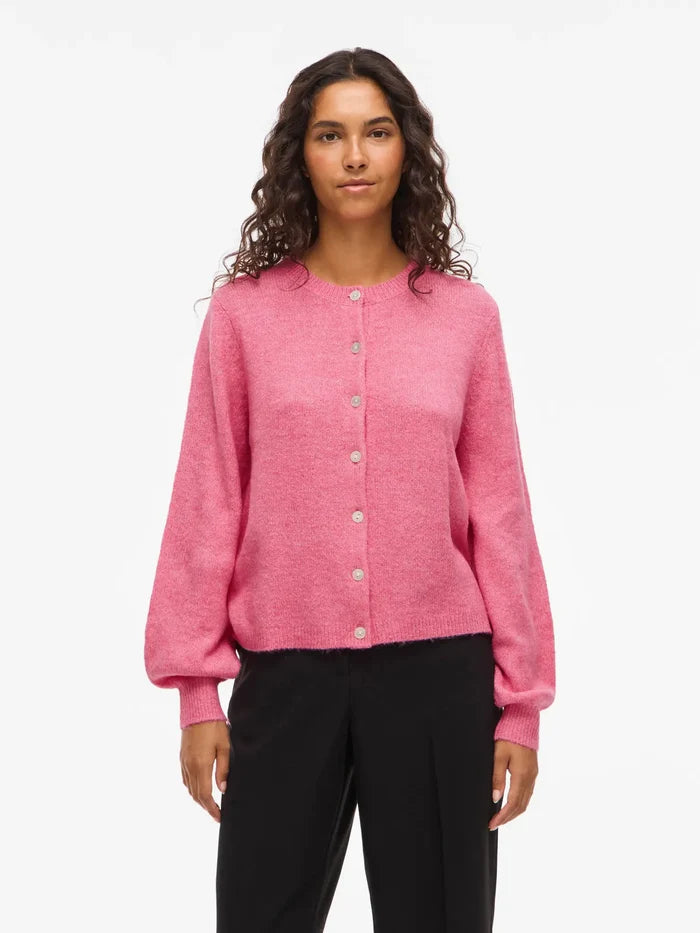 14112178 VIgladys O Neck L/S Knit Cardigan