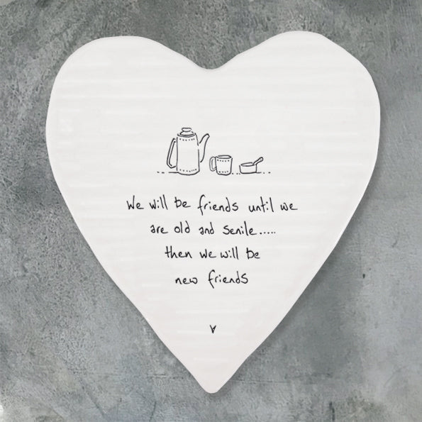 149 Porcelain Heart Coaster