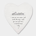 150 Porcelain Heart Coaster Lived Nearer