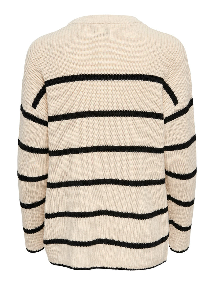 15282385 ONLpernille LS Stripe O Neck Knt