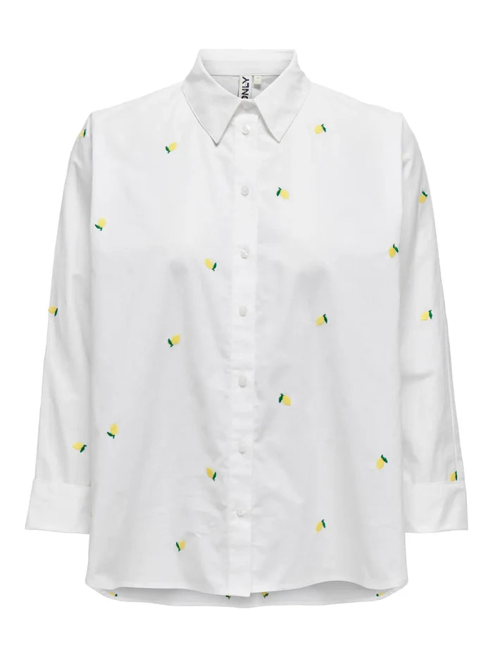 15283743 ONLnew lina Grace LS EMB Shirt WVN