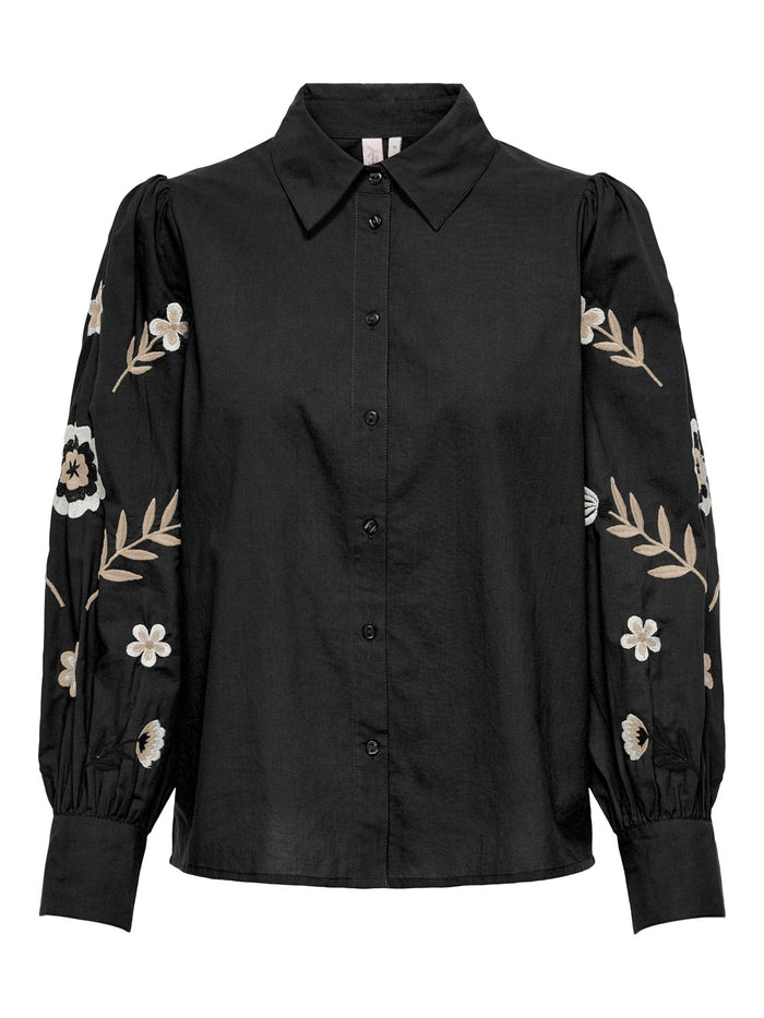 15322227 ONLzora Lise LS Emb. Shirt