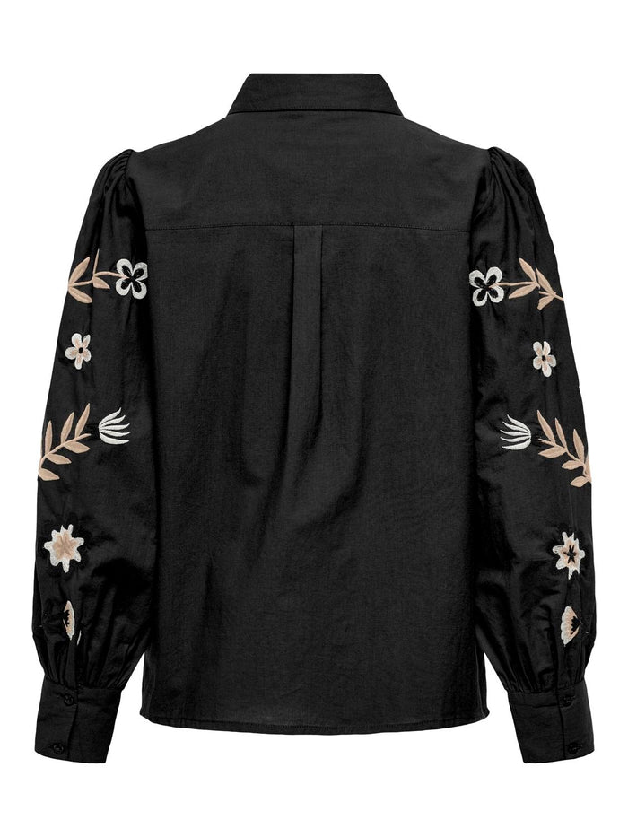15322227 ONLzora Lise LS Emb. Shirt