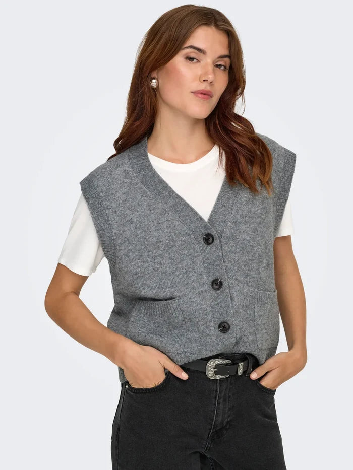 15354100 JDYSuper life V-neck Vest Knit