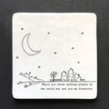 162 Porcelain Square Coaster 7 Billion People