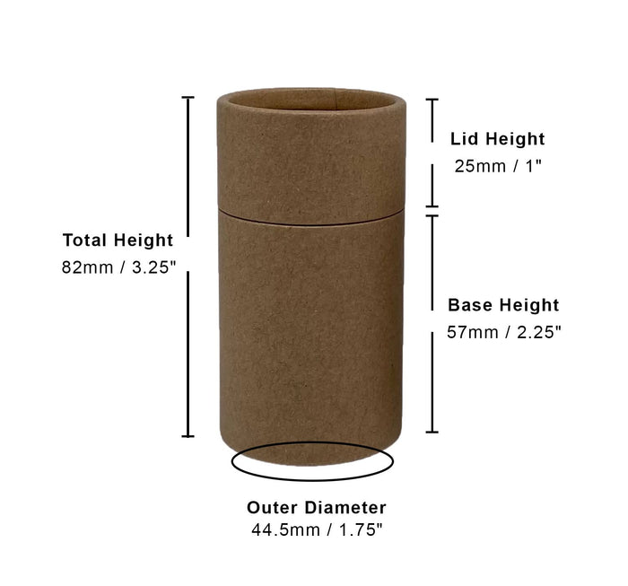 2 ounce / 60 g Paper Shaker Tube