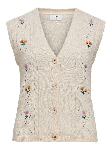 23045403 OBJthess SL Knit Cable Waistcoat