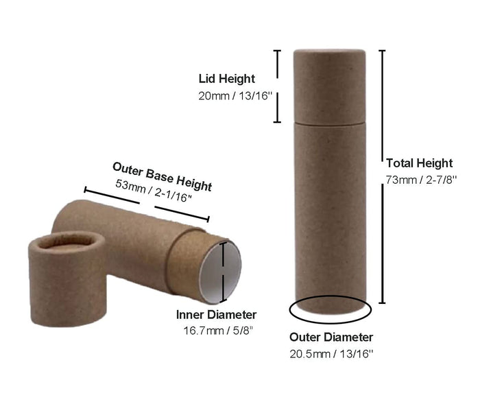 .3 ounce / 8.5 g Matte Black Lip Balm Tubes