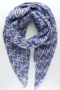 3170O Cotton Scarf in Moroccan Ikat Print