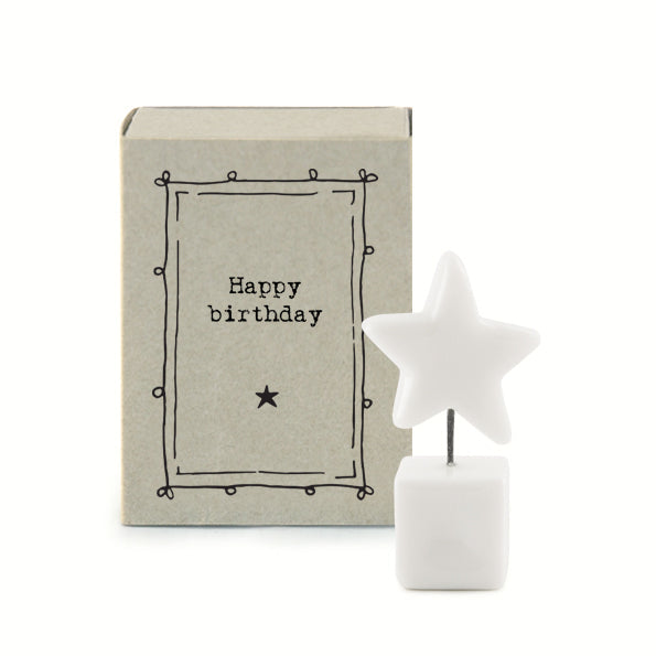 5660 Matchbox star pot - Happy Birthday