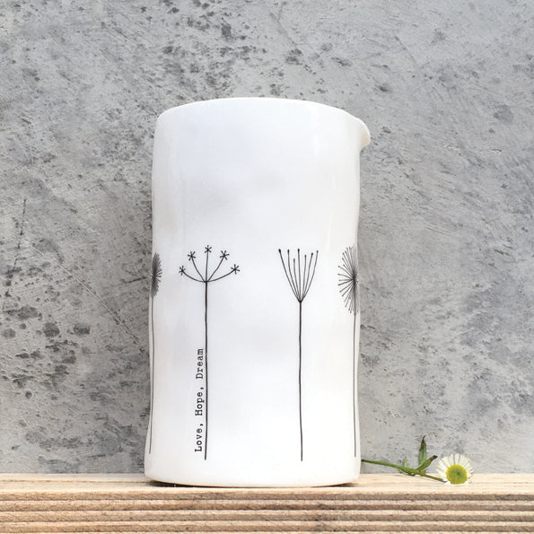 5986 Lg Hedgerow jug - Love Hope Dream