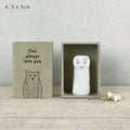 6100k Tall Matchbox - Owl
