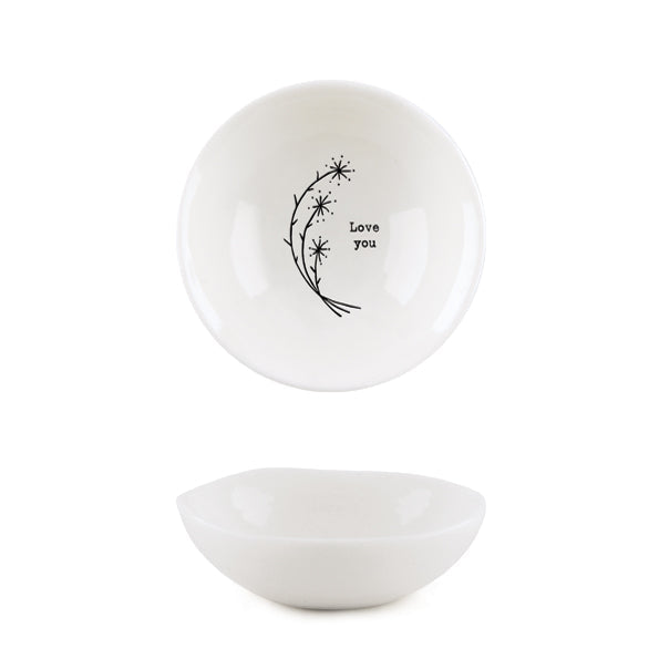 6110 Small Hedgerow bowl Love you