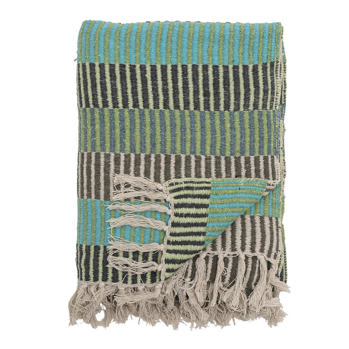 82059372 Isnel Throw Blue - Recycled Cotton