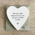 95 Porcelain Coaster - May Glass be full