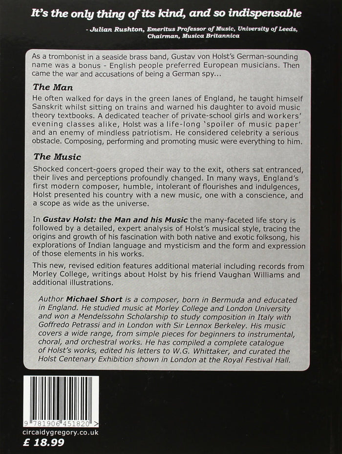 9781906451820 Gustav Holst - The Man and his Music
