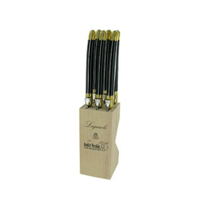 Andre Verdier Laguiole Knife Block - Set 6