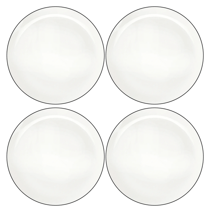 ASA Selection Ontbijtborden / Dessertborden A Table Ligne Noire ø 21 cm - 4 Stuks set image