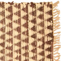 ASP2219 Chindi Rag Rug brown 60x90