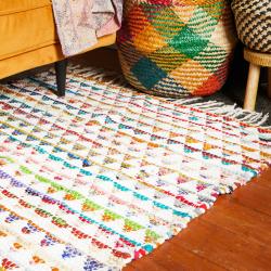 ASP2290 Chindi Rag Rug triangles 100x150cm