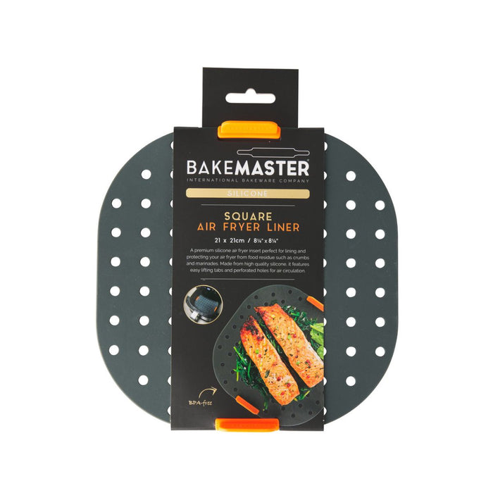 Bakemaster  Silicone Square Air Fryer Liner - 21 x 21cm
