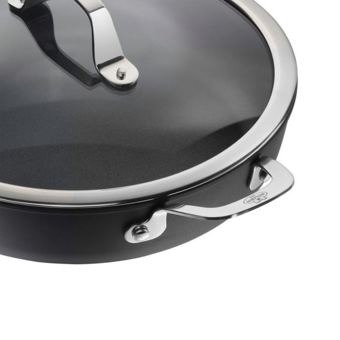 Ballarini Alba Saute Pan with 2 Handles and Lid - 24cm