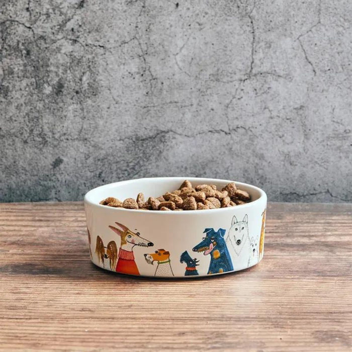 BIA Cordon Bleu Wags To Whiskers Dog Bowl - Medium