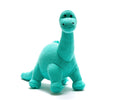 BY4180NB Knitted Diplodocus Teddy - Ice Blue