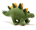 BY4546 Knitted Stegosaurus Baby Rattle