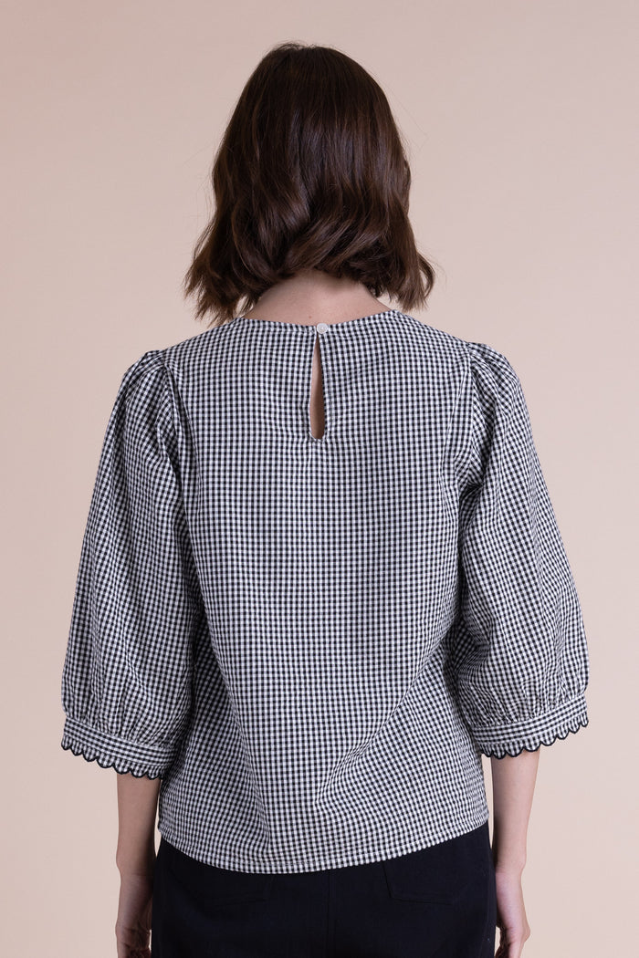 CC4274 Cotton Puff Sleeve Top