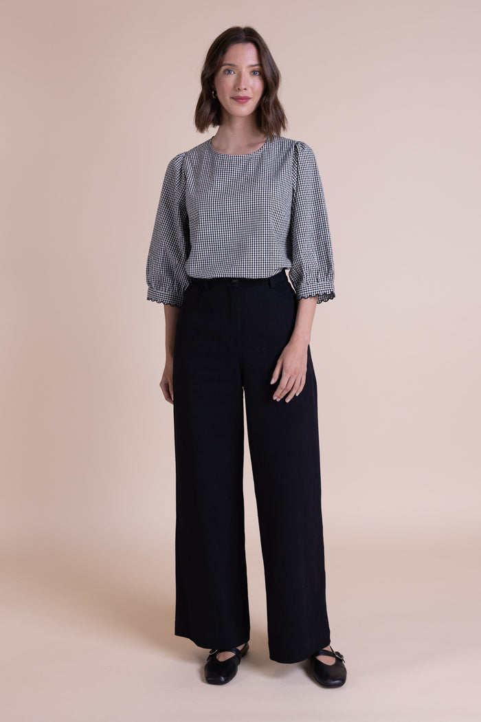 CC4274 Cotton Puff Sleeve Top
