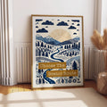 Choose The Scenic Route Folksy Print