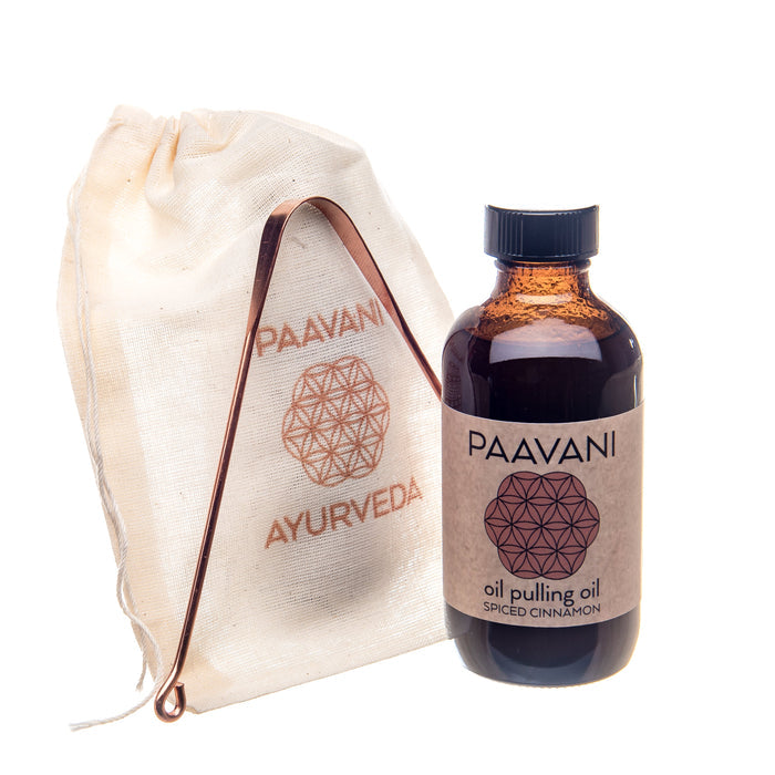 Cinnamon Oral Care Ritual | Ayurvedic Oil Pulling & Tongue Cleaning