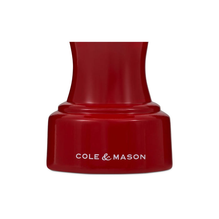 Cole & Mason Hoxton Red Gloss Salt Mill - 10.4cm