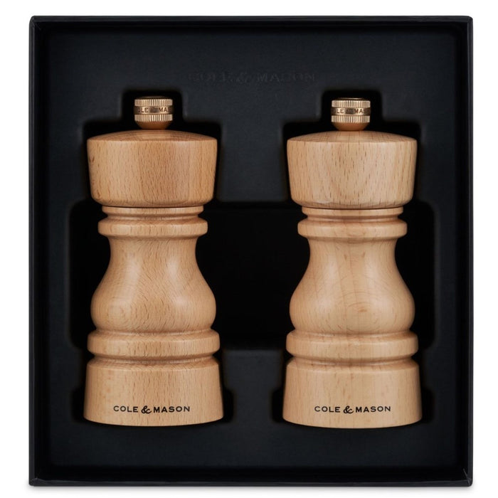 Cole & Mason London Mills Natural Beech Gift Set - 13cm