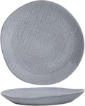 Cookinglife Dinerborden Linen Grijs ø 27 cm – 6 stuks