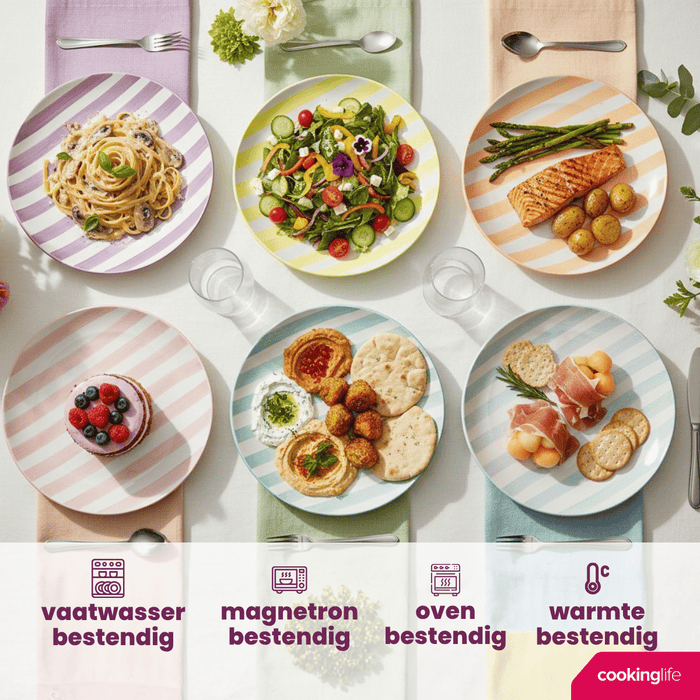 Cookinglife Dinerborden Spring Vibes ø 26.5 cm - 6 Stuks