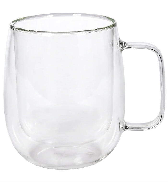 Cookinglife Dubbelwandige Latte macchiato- / theeglazen met oor - 400 ml - 2 Stuks
