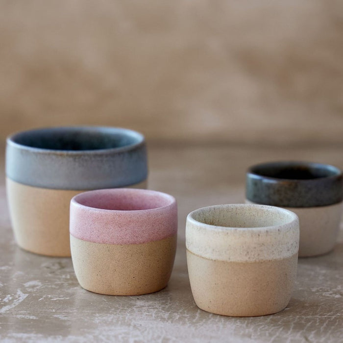 Costa Nova Arenito Multicoloured Cappuccino Cups - 200ml, Set of 8