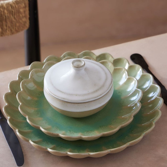 Costa Nova Marrakesh Salad/Dessert Plate - 22cm - Eucalyptus