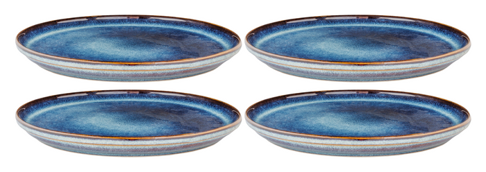 Cosy & Trendy Dinerborden Jade Indigo ø 27 cm - 4 Stuks set image
