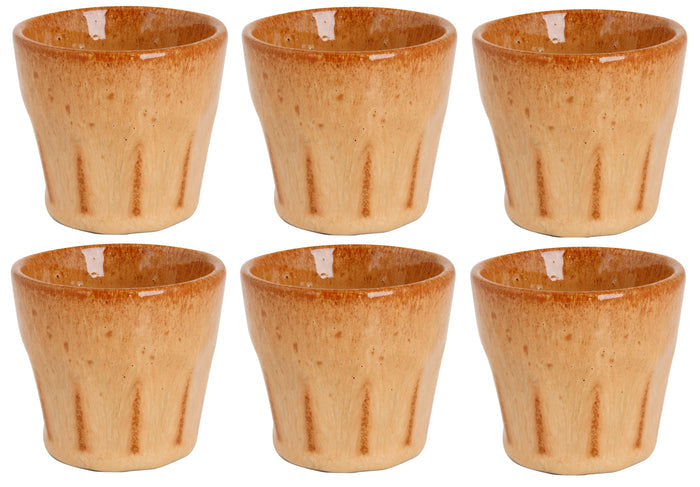 Cosy & Trendy Espresso Kopjes Bistro Mustard Yellow 90 ml - 6 stuks