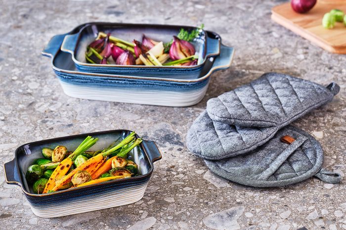 Cosy & Trendy Pannenlap Stoff Black Chambray