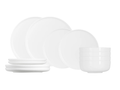 Cosy & Trendy Serviesset Moon White 12-delig / 4 personen - 4 dinerborden, 4 ontbijtborden en 4 kommen