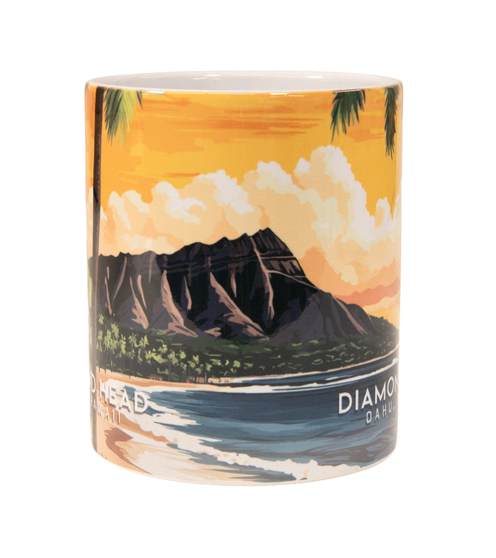 "Diamond Head" Travel Art Mug