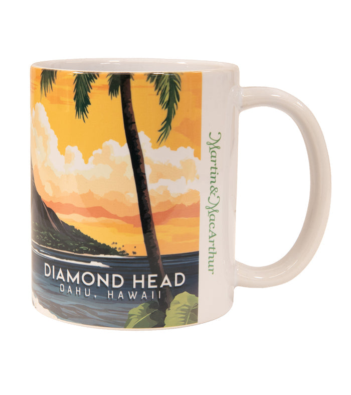 "Diamond Head" Travel Art Mug