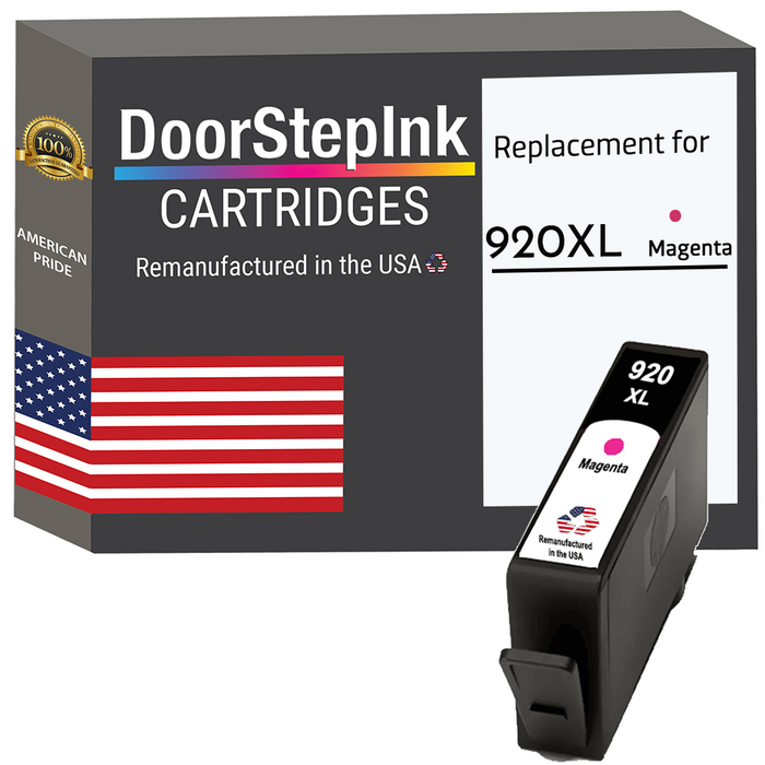 DoorStepInk Brand For HP 920XL Magenta Remanufactured in the USA