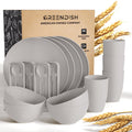 Gray / Dinnerware Set For 4
